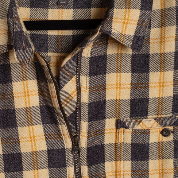 Toad&Co Bodie 1/4 Zip Long Sleeve Plaid Dress Size L - Picture 4 of 10